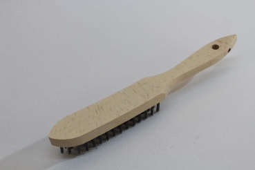 Preview: Industrie-Drahtbürste, Stahldraht gehärtet, 0,35 mm, 4-reihig